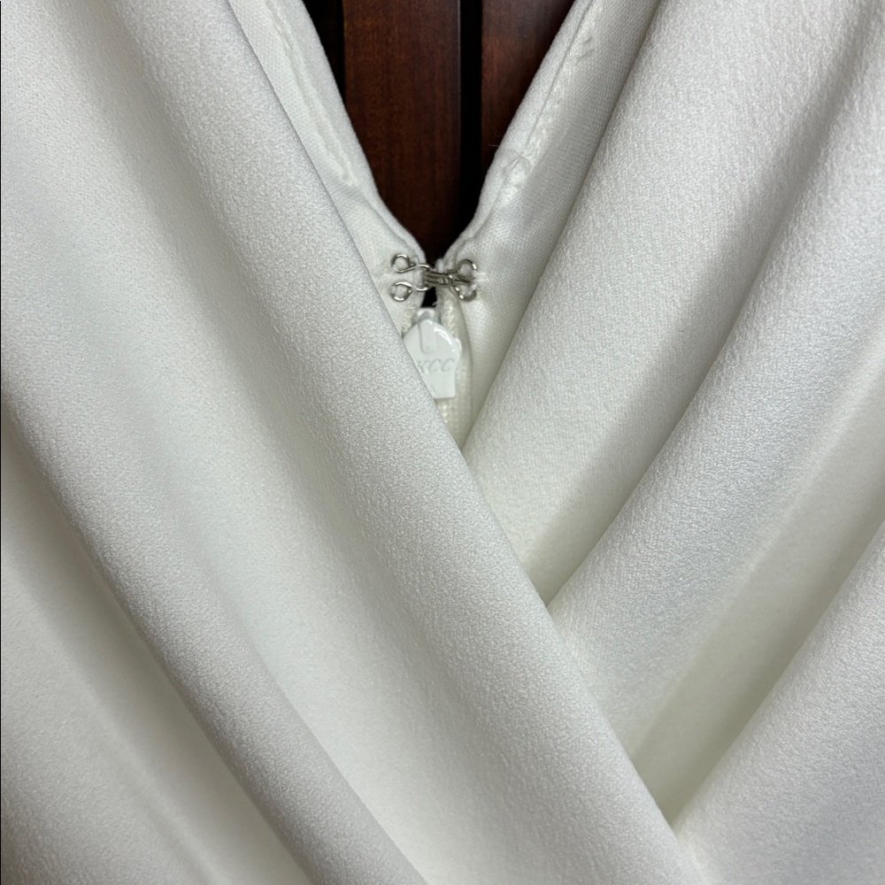 NWT GUESS Sleeveless V-Neck Drape Mini Dress - Picture 8 of 14